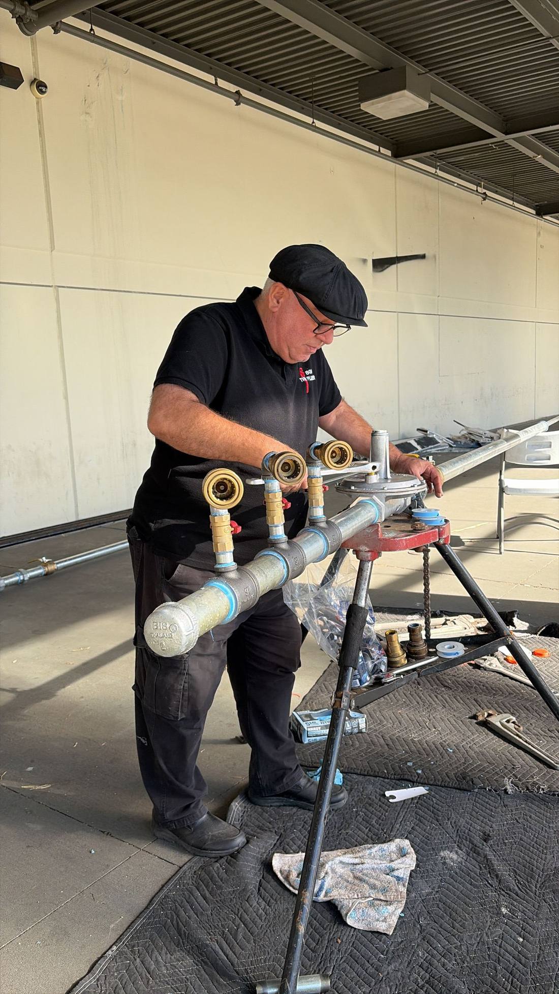 Bob The Plumber technician on a job site